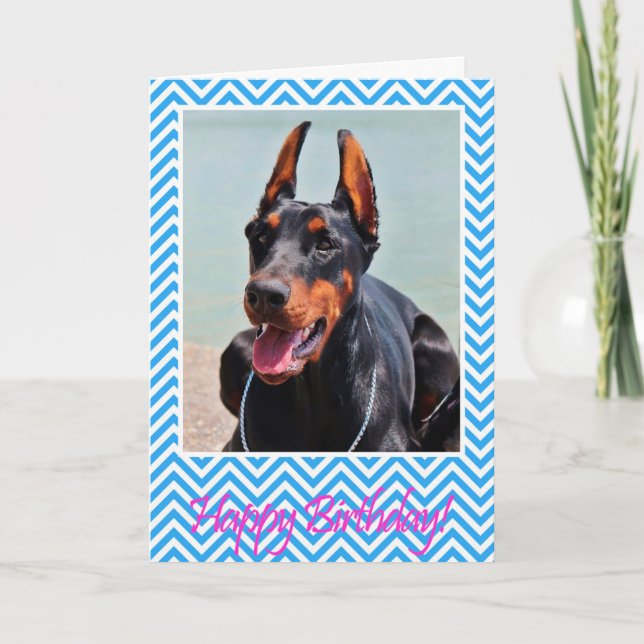 Tarjeta linda del feliz cumpleaños del perro del (Anverso)