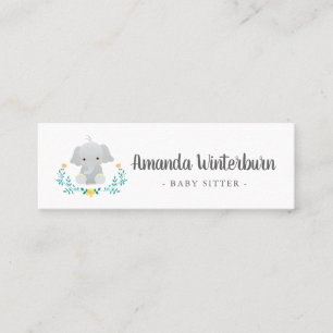 Tarjeta linda del negocio de la nin@era