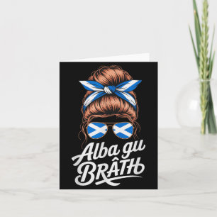 Tarjeta Lindo Alba Gu Bràth Viaje Escocia Chica Vacaciones