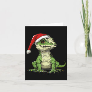 Tarjeta Lindo disfraz de reptil para amantes de lagartos f