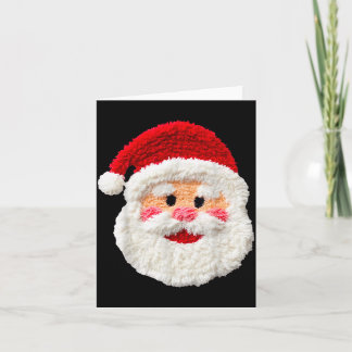 Tarjeta Lindo Divertido Preparado Falso Santa Claus Cara d