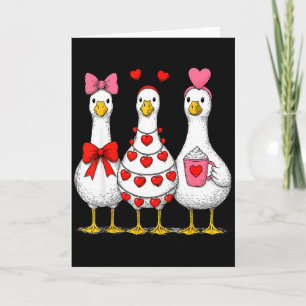 Tarjeta Lindo Divertido Solo Un Amor Ganso Pato Amantes Sa
