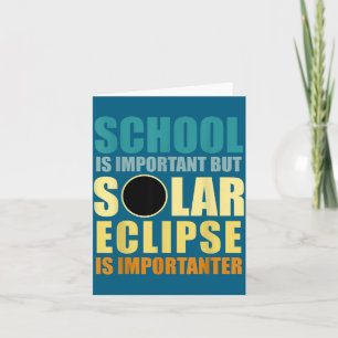 Tarjeta Lindo Eclipse Solar Importanter Total Solar