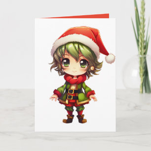 Tarjeta Lindo Elfo de Anime