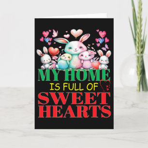 Tarjeta Lindo Encantador Mi Hogar Está Lleno De Corazones
