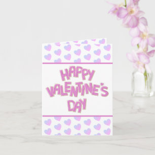 Tarjeta lindo Feliz Día de San Valentín escrito en galleta