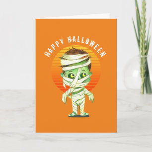 Tarjeta Lindo feliz Halloween