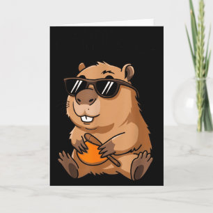 Tarjeta Lindo Marmot Ok I Pull Up Sungles 