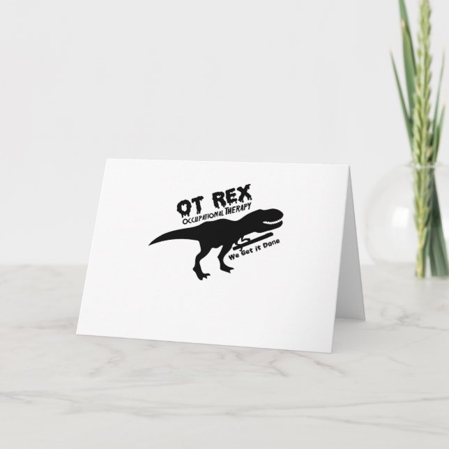 Tarjeta Lindo motive los regalos de la terapia profesional (Anverso)
