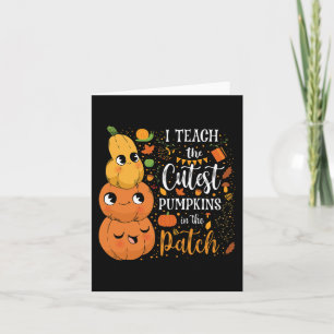 Tarjeta Lindo Otoño Enseña La Calabaza Más Linda Del Parch
