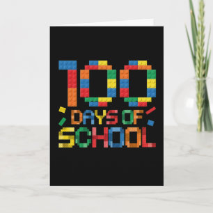 Tarjeta Lindo rompecabezas de 100 días haciendo una difere