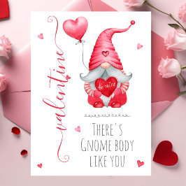 Tarjeta Lindo San Valentín Hay Cuerpo de Gnomo Como Tú