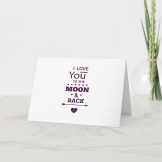 Tarjeta Lindo Te Amo Hasta La Luna Y De Regreso San Valent