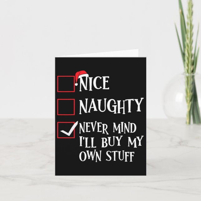 Tarjeta Lindo Travieso No Importa Compraré Mis Propias Cos (Anverso)