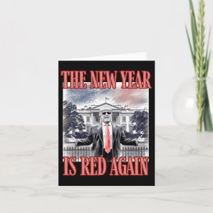Tarjeta Lindo Trump El Año Nuevo Es Rojo De Nuevo Casa Bla