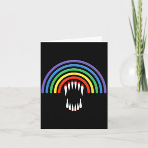 Tarjeta Lindo Vamre Lgbt Halloween Fantasma Arcoíris Gay