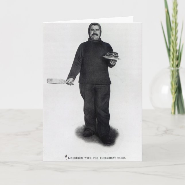 Tarjeta Lindstrom con tortas de trigo negro (Anverso)