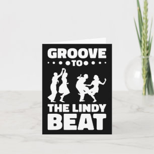 Tarjeta Lindy Hop Bailarina Swing Dance Swing Dancing Pare