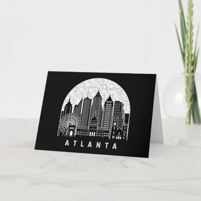 Tarjeta Línea aérea de Atlanta Georgia (Anverso)