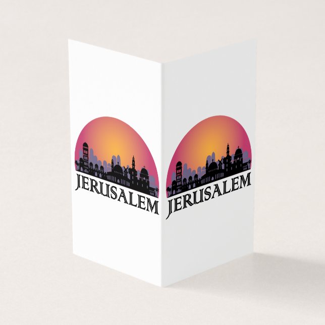 Tarjeta Línea aérea de Jerusalén - Viajes de Israel (Exterior)