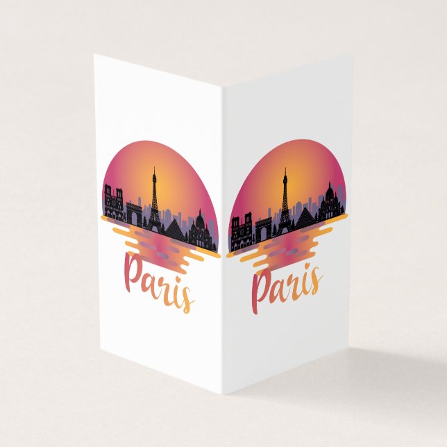 Tarjeta Línea aérea de París - Francia Travel (Exterior)