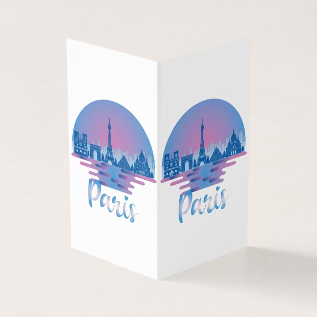 Tarjeta Línea aérea de París - Francia Travel (Exterior)