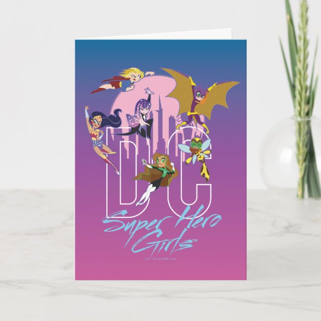 Tarjeta Línea aérea del DC Super Hero Chicas (Anverso)