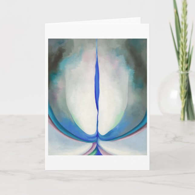 Tarjeta Línea Azul | Georgia O'Keeffe | (Anverso)