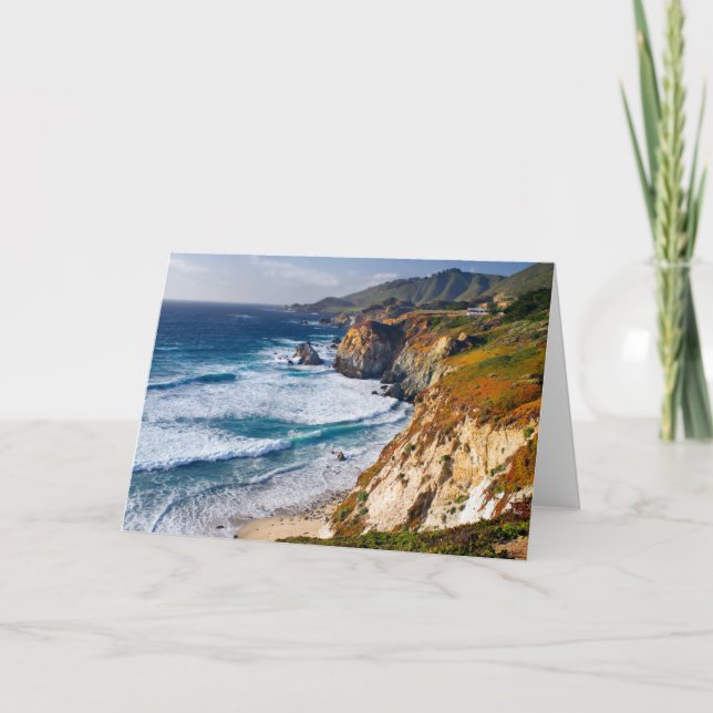Tarjeta Línea costera | Big Sur, California (Anverso)