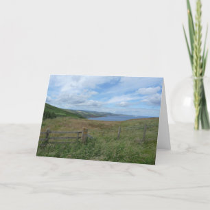 Tarjeta "Línea costera de Lothian Oriental en Escocia"