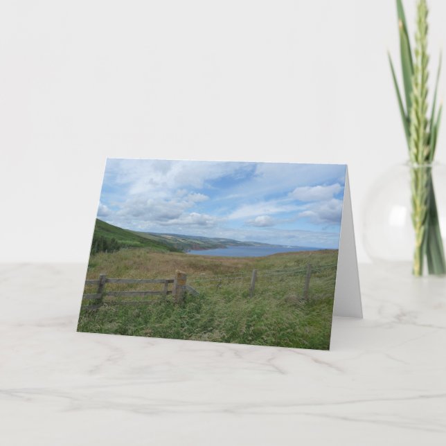 Tarjeta "Línea costera de Lothian Oriental en Escocia" (Anverso)