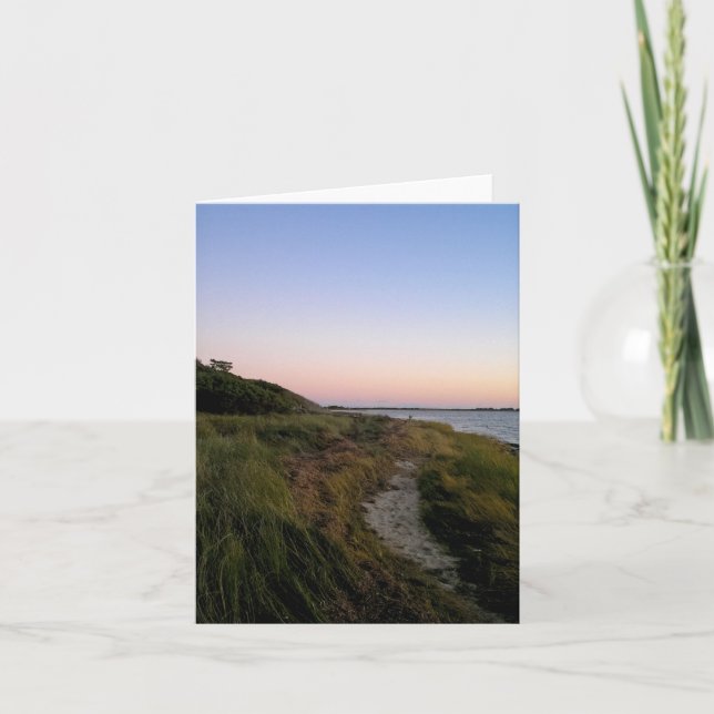 Tarjeta Línea costera de Ocracoke (Anverso)