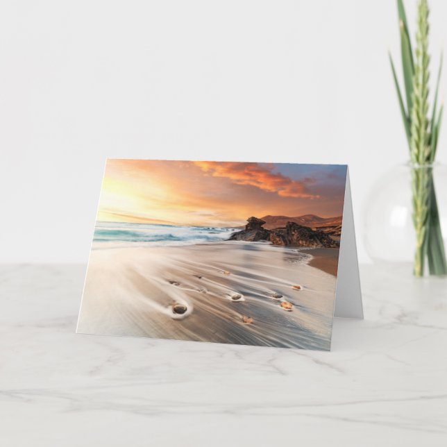 Tarjeta Línea costera | Islas Canarias, España (Anverso)