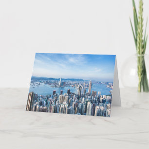 Tarjeta Línea costera   Tsim Sha Tsu, isla de Hong Kong, A