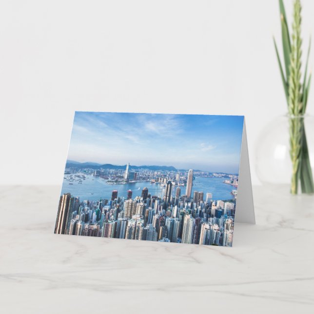 Tarjeta Línea costera | Tsim Sha Tsu, isla de Hong Kong, A (Anverso)