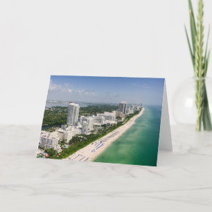 Tarjeta Línea costera Urban Beach, Miami, Florida