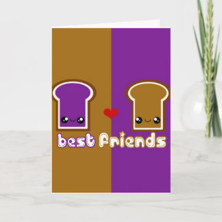 Tarjeta Línea PB&J de los mejores amigos de Japón del tabú