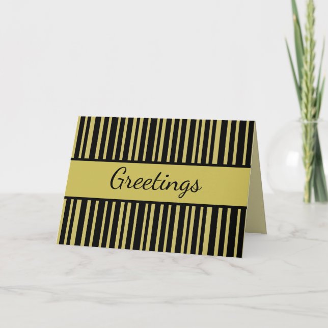 Tarjeta Líneas negras y oliva (Anverso)