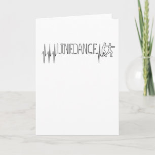 Tarjeta Linedance Line Dance Heartbeat