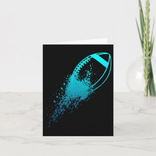 Tarjeta Liniero de quarterback de fútbol americano vintage