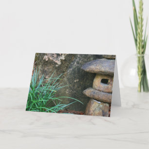 Tarjeta Linterna de piedra japonesa