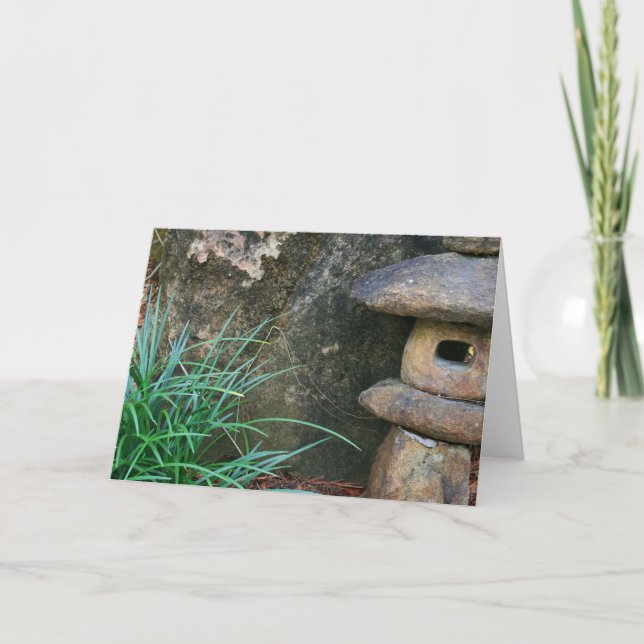 Tarjeta Linterna de piedra japonesa (Anverso)