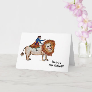 Tarjeta Lion Birthday Card