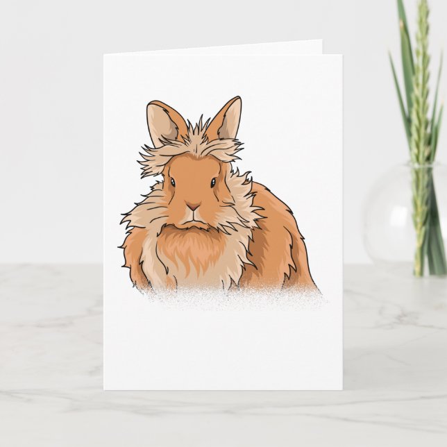 Tarjeta Lion Head Rabbit Gift (Anverso)