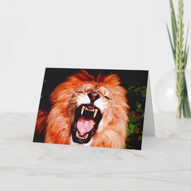 Tarjeta Lion Roaring (Anverso)