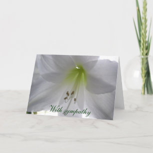 Tarjeta Lirio con condolencia