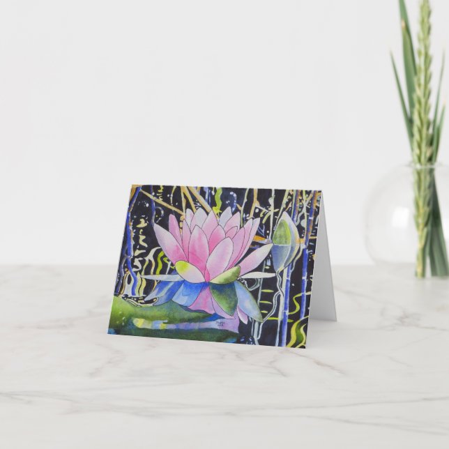 Tarjeta Lirio de agua (Anverso)