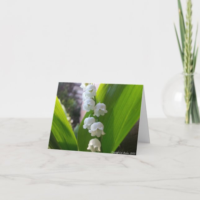 Tarjeta Lirio de los valles Notecard (Anverso)