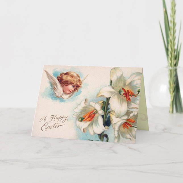 Tarjeta Lirio de Pascua Victoria (Anverso)