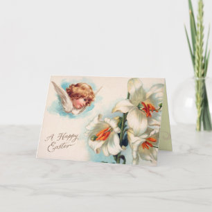 Tarjeta Lirio de Pascua Victoriana
